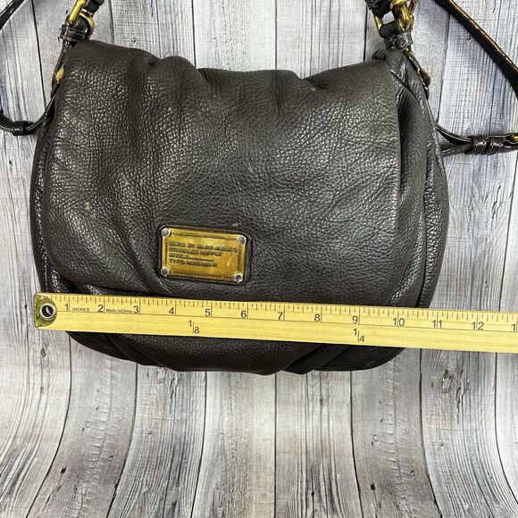 Auth Marc by Marc Jacobs One Shoulder Bag Black Grained Leather Purse - Picture 7 of 16